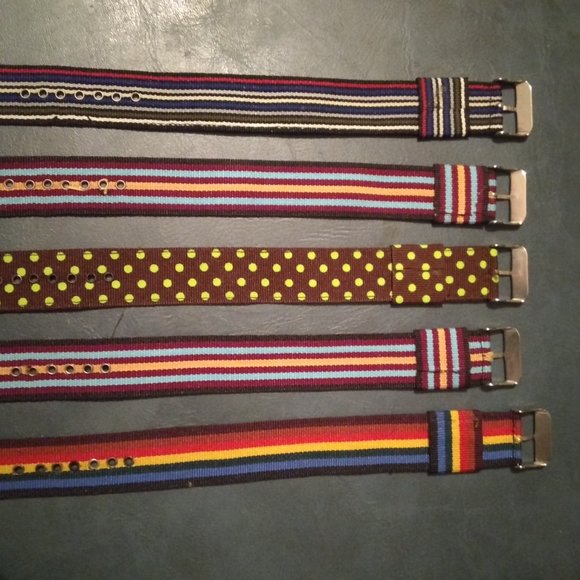 Multicolored Wrist and Watch Bands ( 5 pack set) - Picture 3 of 5